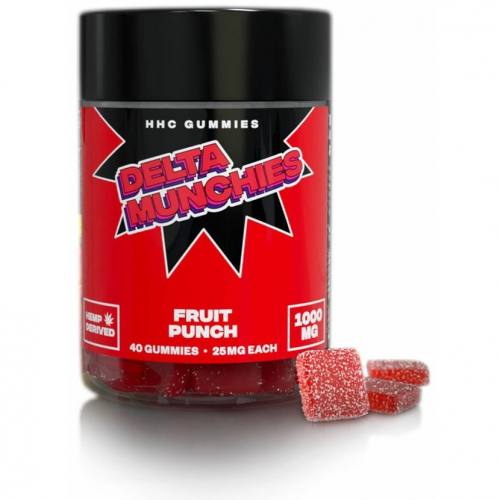 1000mg HHC Gummies Fruit Punch (40 Stück) Delta Munchies