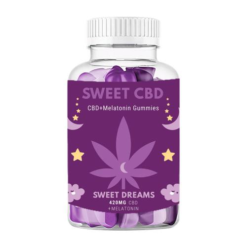 420 mg CBD Sweet Dreams Melatonin Gummies