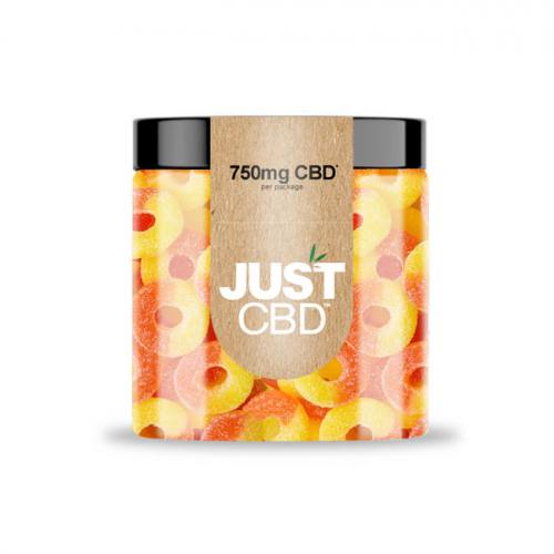 750mg CBD Just Gummibärchen Pfirsichringe