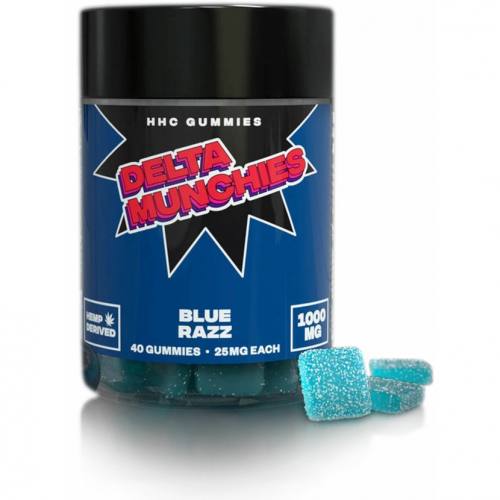 1000 mg HHC Gummies Blue Razz ( 40 Stück ) Delta Munchies