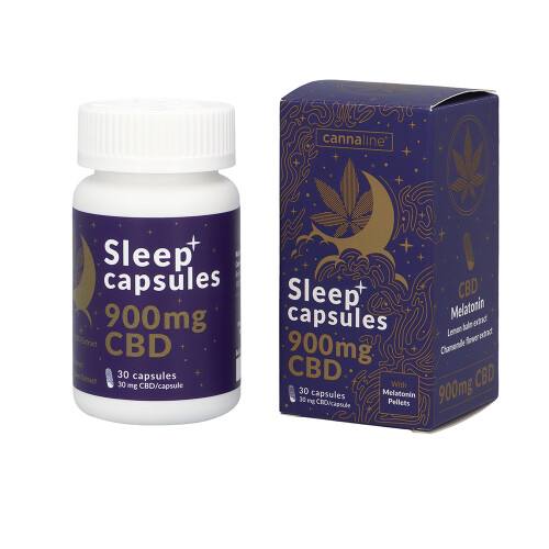 900 mg CBD + Melatonin Vollspektrum  Schlafkapseln 30 Stück