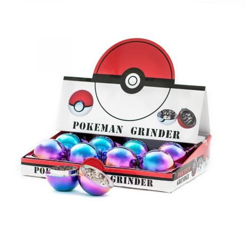 BALL SHAPED GRINDER 53MM   GOLD/SILBER/BRONZE/Farbig Pokemon