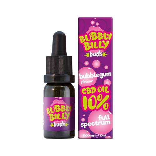 Bubbly Billy Buds 10% CBD-Öl mit Kaugummigeschmack (10 ml)