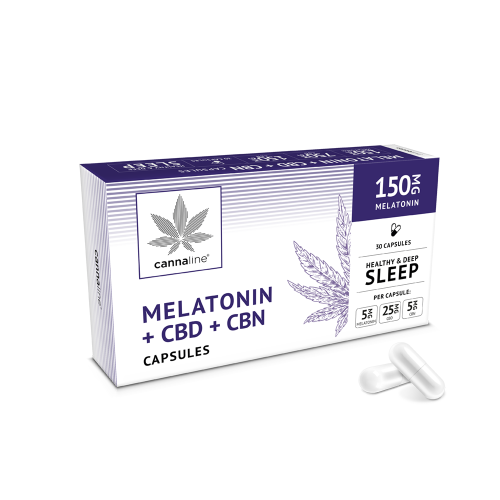 Cannaline Melatonin + CBD + CBN Kapseln x 30 Stück