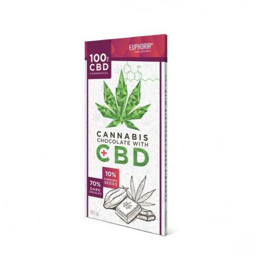 CBD 100mg Euphoria dunkle Schokolade