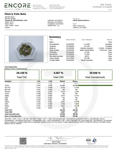 Cherry Cola Auto Samen Fast Buds 5. Stück