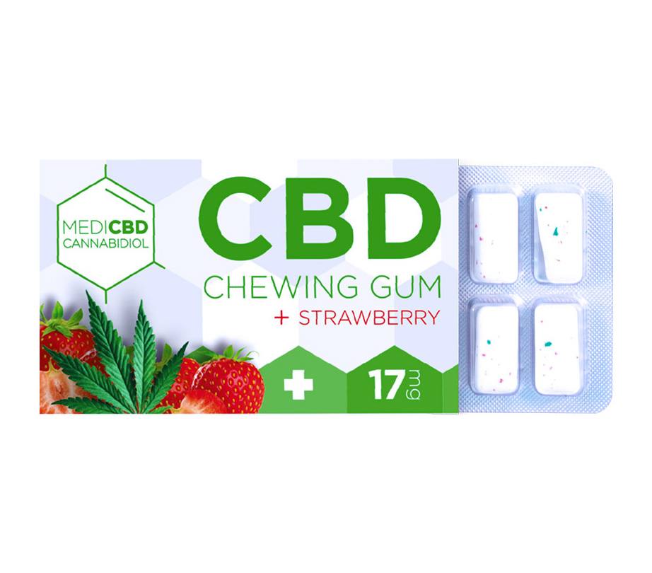 17mg CBD MediCBD Strawberry Kaugummi