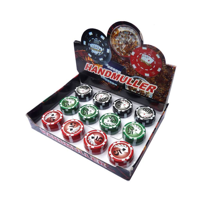 Grinder CASINO POKER 2tlg. 40MM