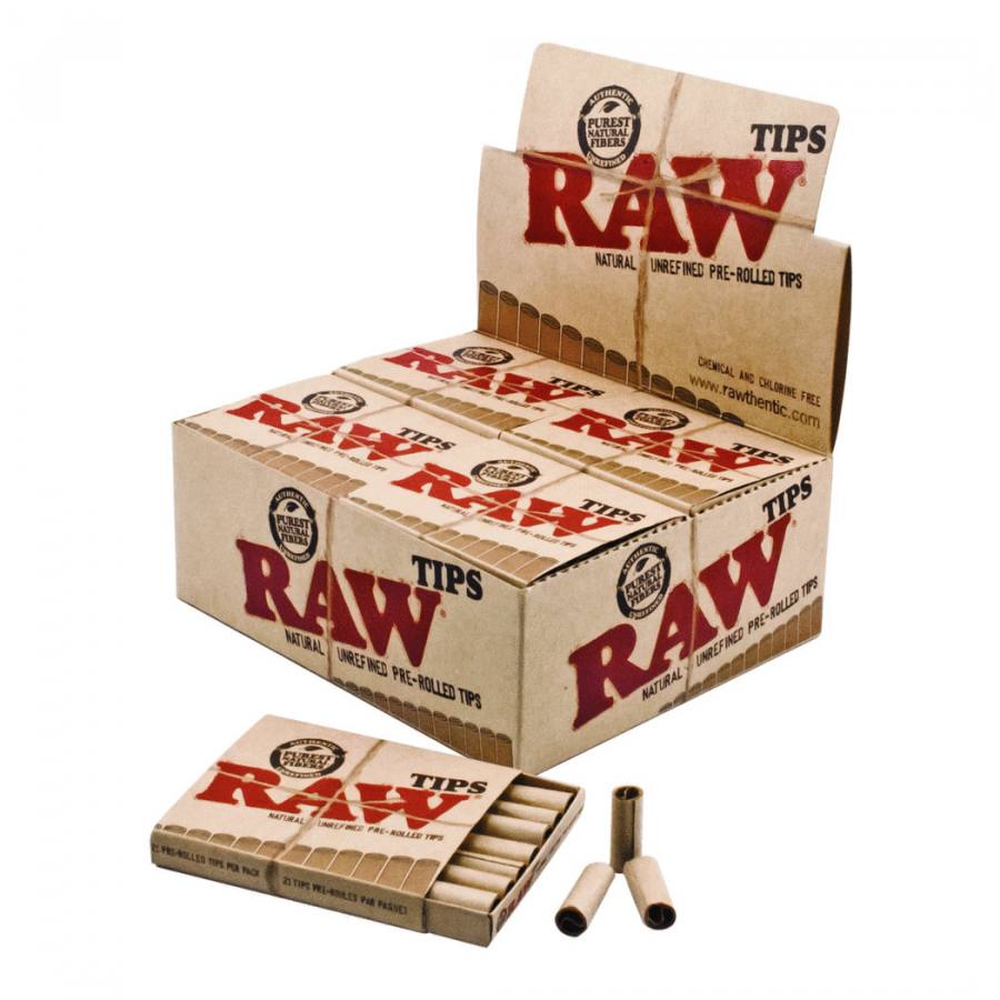 RAW PREROLLED TIPS 21Tips