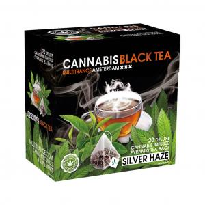 Cannabis Silver Haze Black Tee M...